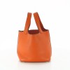 Sac Hermès Picotin PM en cuir orange