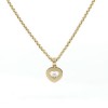 Collier Chopard  pendentif coeur en or jaune 18 k et diamant