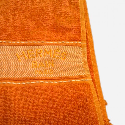 Drap de bain Hermès en coton