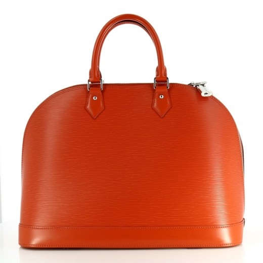 Sac Louis Vuitton Alma GM en cuir épi orange