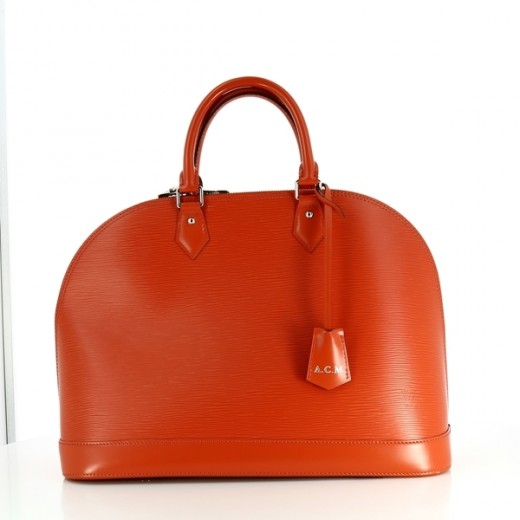 Sac Louis Vuitton Alma GM en cuir épi orange