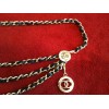 Ceinture Chanel " cuir entrelacé "