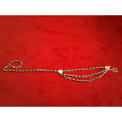 Ceinture Chanel " cuir entrelacé "
