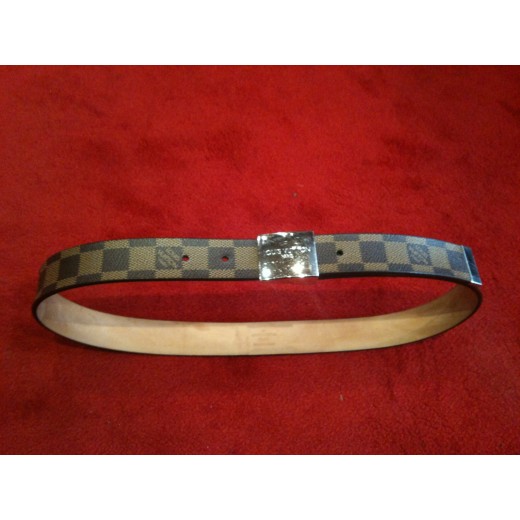 Ceinture Louis Vuitton en toile damier