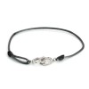 Bracelet Dinh Van Double coeur R12 en or blanc et diamants