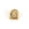 Pin's Cartier Saint Jacques en or jaune 18 k et diamants