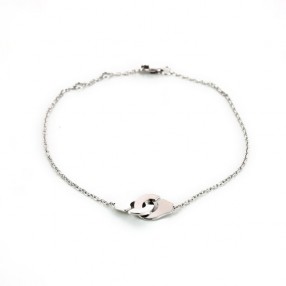 Bracelet Dinh Van Menottes R8 en or blanc 18 k