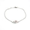 Bracelet Dinh Van Menottes R8 en or blanc 18 k