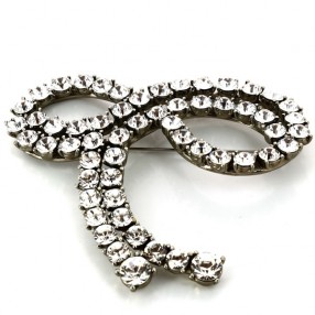 Broche Sonia Rykiel Noeud strass