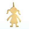 Pendentif Fred Silhouette de petite fille en or jaune 18 k