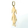 Pendentif Fred Silhouette de petite fille en or jaune 18 k