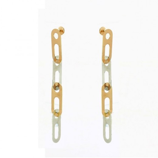 Boucles d'oreilles Marc Deloche Circé 4 maillons