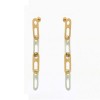 Boucles d'oreilles Marc Deloche Circé 4 maillons