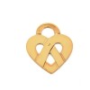 Pendentif Poiray Coeur entrelaçé  TGM en or jaune 18 k