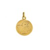 Médaille en or jaune 18 k calligramme mon ange gardien