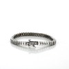 Bracelet ligne en diamants et or blanc 18 k