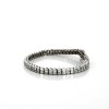 Bracelet ligne en diamants et or blanc 18 k