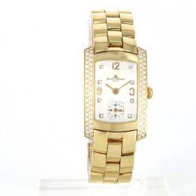 Montre Baume & Mercier or 18k diamants 