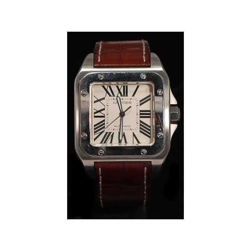 Montre CARTIER Santos 100 1904 2004 en Acier vendu chez CBBO a Bordeaux