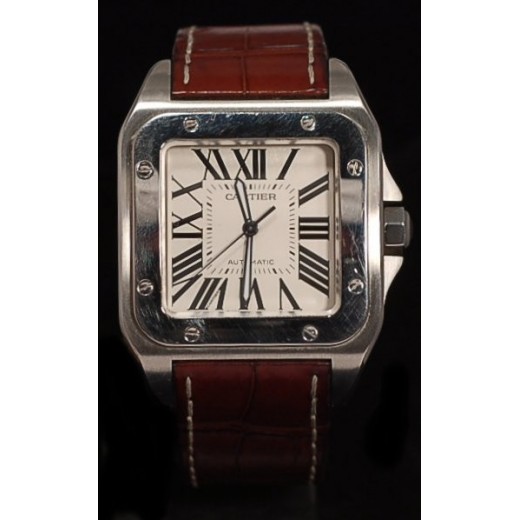 Montre CARTIER Santos 100 (1904-2004) en Acier