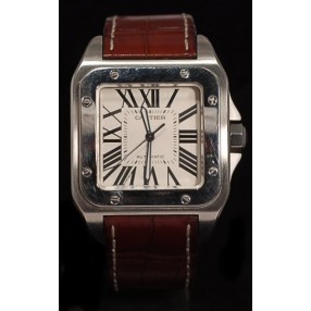 Montre CARTIER Santos 100 (1904-2004) en Acier