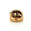 Bague 1950 en or jaune 18k et diamants