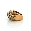 Bague 1950 en or jaune 18k et diamants