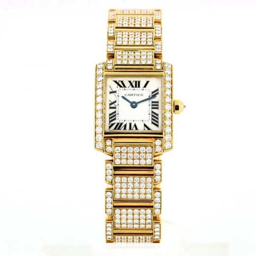 cartier tank francaise or jaune prix