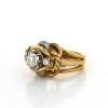 Bague 1950 diamants deux ors