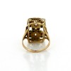 Bague 1950 deux ors deux fleurs rose