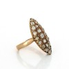 Bague Marquise 1950 diamants en or jaune 18 k