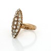 Bague Marquise 1950 diamants en or jaune 18 k