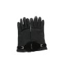 Gants Hermès en cuir noir