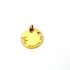 Médaille en or jaune 18 k jolie comme un coeur