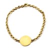 Bracelet Cartier avec plaque en or jaune 18 k