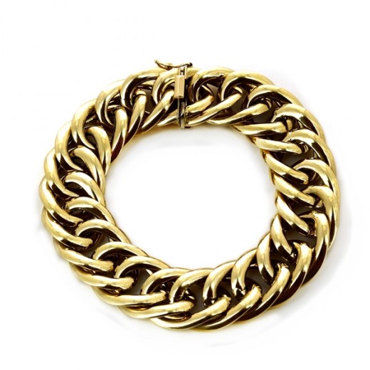 Bracelet en or jaune 18 k