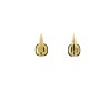 Boucles d'oreilles Pomellato Capri en onyx et diamants noirs en or jaune 18 k