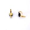 Boucles d'oreilles Pomellato Capri en onyx et diamants noirs en or jaune 18 k