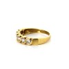 Bague diamants en or jaune 18k