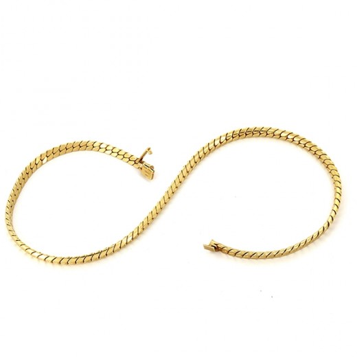 Collier Van Cleef & Arpels maille anglaise en or jaune 18k