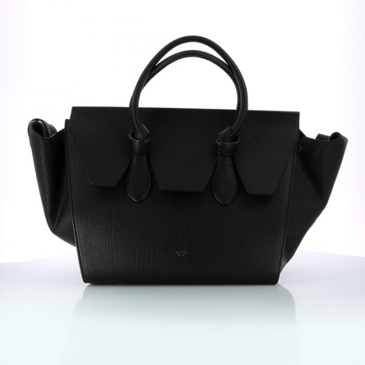 Sac Céline Hand Tie Bag en cuir noir