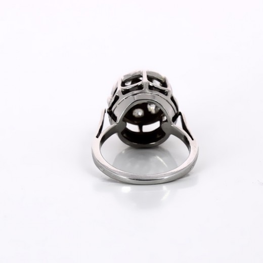 Bague diamants en or blanc 18k