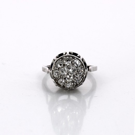 Bague diamants en or blanc 18k