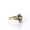 Bague diamants deux tons d'or