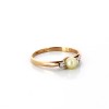 Bague perle en or jaune 18k