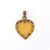 Pendentif coeur en or jaune 18k