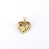 Pendentif coeur  en diamants en or jaune 18k