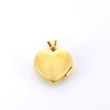 pendentif coeur boite ange en or jaune 18k