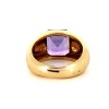 Bague pierre violette en or jaune 18k