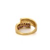 Bague pierre violette en or jaune 18k